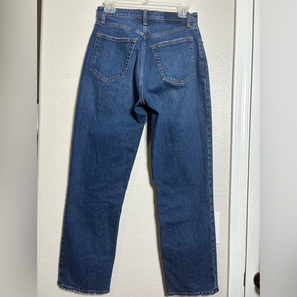 Abercrombie & Fitch 90’s Straight Ultra High Rise Curve Love Classic Blue Denim - Picture 10 of 10